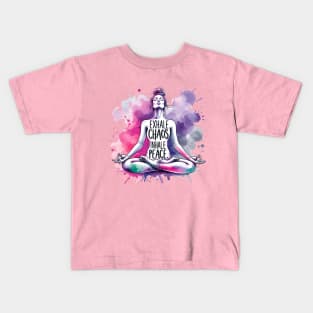 Yoga meditation, Inhale Exhale quote, yoga gift for Kids T-Shirt